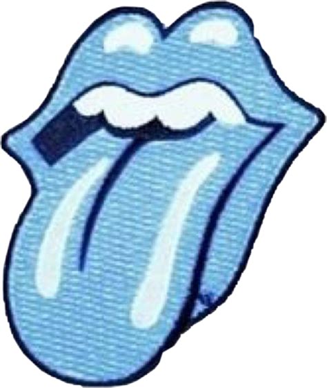 Lip Lips Blue Tongue Sticker By Aestheticstickers765
