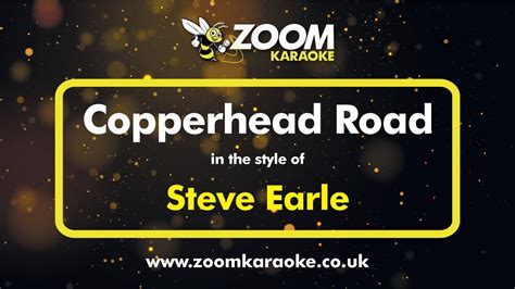 Steve Earle Copperhead Road Karaoke Version From Zoom Karaoke Youtube