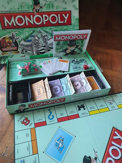 Original Monopoly Classic 80th Anniversary Edition Board Game With Free
