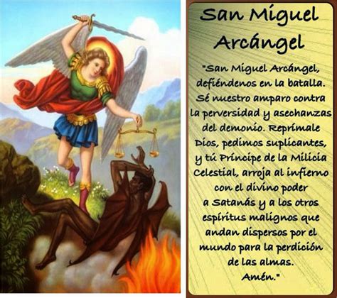 Oración A San Miguel Arcángel 💟 Oracion De San Miguel San Miguel