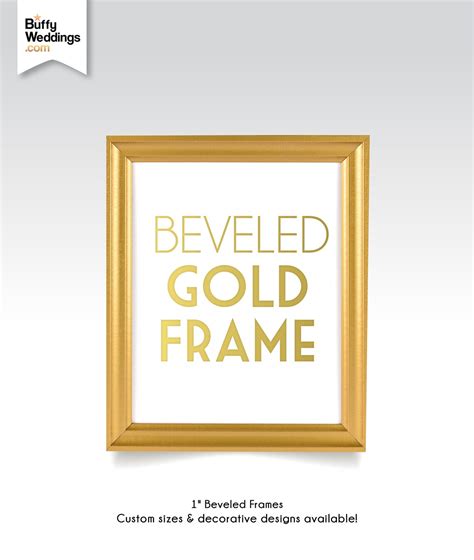 18 X 24 Gold Frame Solid Maple Wood Wedding Sign Frame Rose Etsy