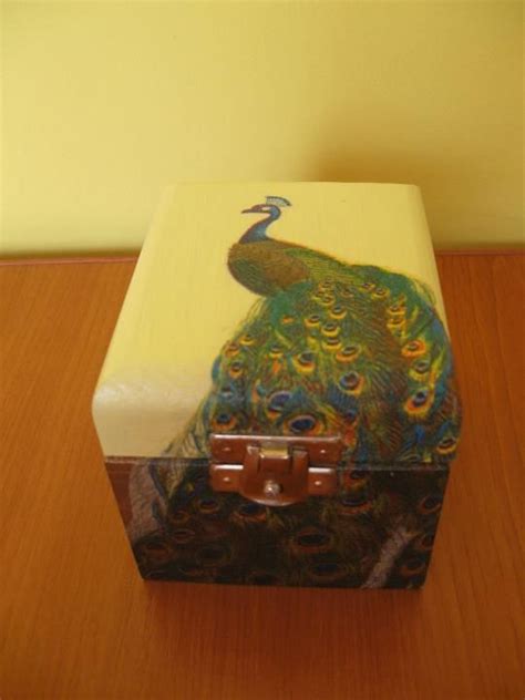 Peacock Box Made By Basia Decorative Boxes Box Decor
