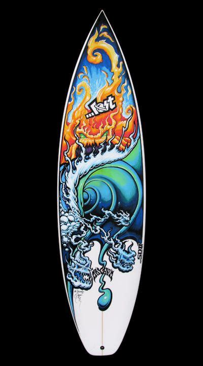 Custom Painted Surfboard Fine Art By Drew Brophy Artofit