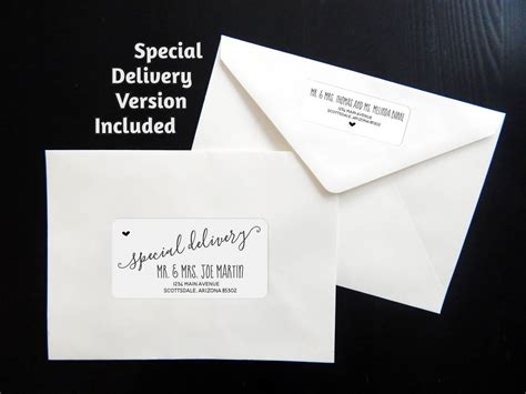 Printable Address Template For Envelope Labels Avery 2 X Etsy