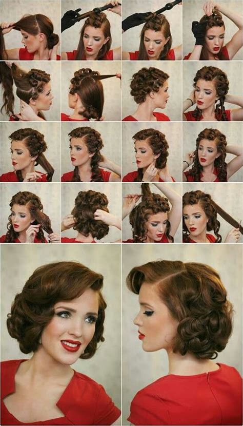 17 Neat Easy Retro Hairstyles For Curly Hair