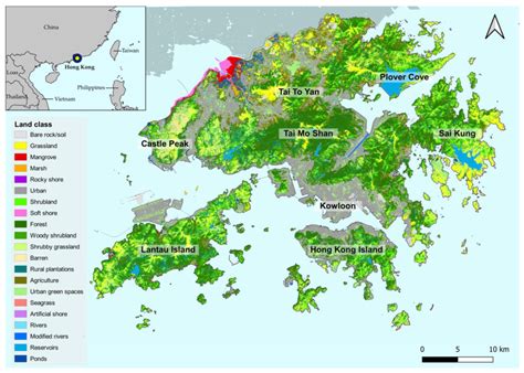 Map Showing The Study Area Of Hong Kong The Top Left Panel Indicates