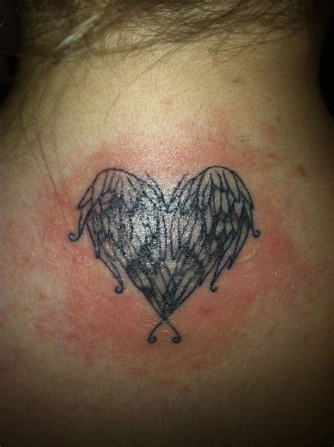 My Angel Wings Heart Tattoo Angel Wings Heart Tattoo Heart With