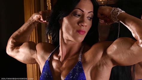 Muscle Girl Flexing Arms Crazy Peaked Biceps Youtube