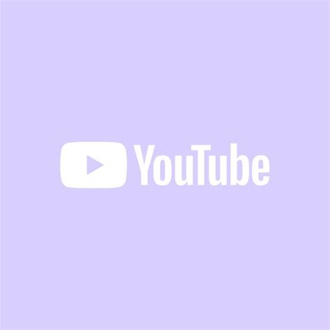 Pastel Purple Aesthetic Youtube Logo Aesthetic Things