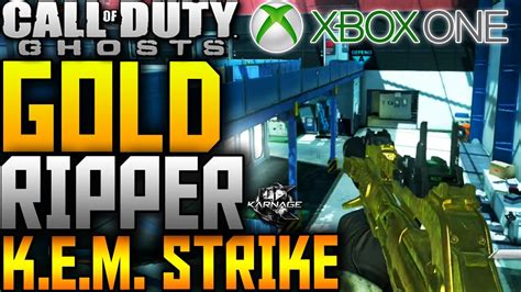 Cod Ghosts Gold Ripper Kem Strike New Ripper Dlc Gun Gold Camo