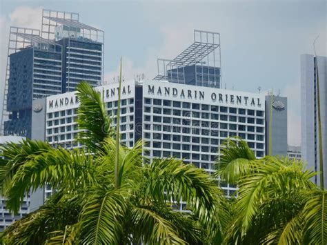 Mandarin Oriental Hotel In Singapore Editorial Stock Photo Image Of