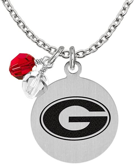College Jewelry Georgia Bulldogs Necklace With Round Charm