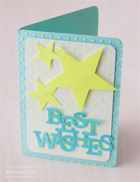 Paper And Party Supplies Handmade Best Wishes Card Pe