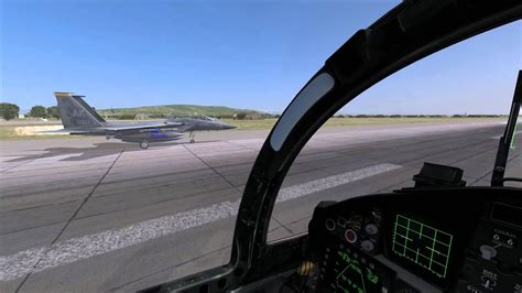 dcs flaming cliffs 3 f 15 formation takeoff youtube