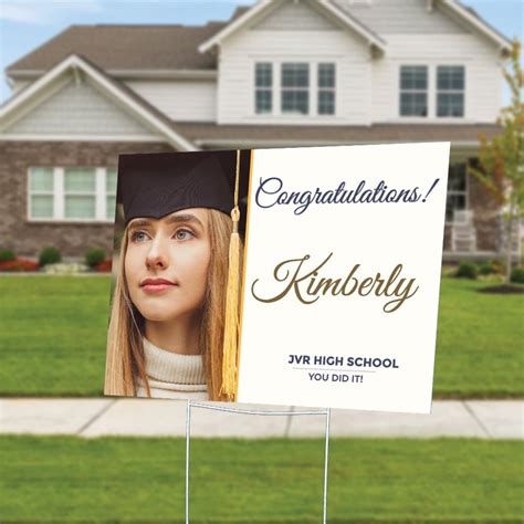 Custom Graduation Yard Sign 18 X 24 Etsy