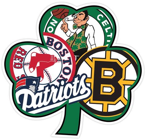 Boston Irish Sport Teams Patriots Celtics Red Sox Bruins Vinyl Sticker