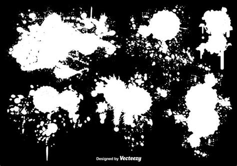 Black Paint Splatter Vector At Collection Of Black