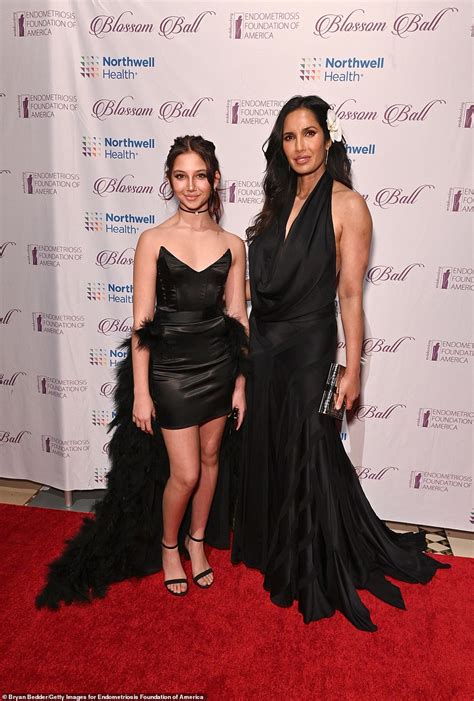 Padma Lakshmi 52 And Her Daughter Krishna Thea Lakshmi Dell Don Lbds For The Blossom Ball In