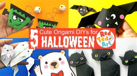 5 Easy Halloween Origami Diys Spookily Cute Halloween Paper Crafts