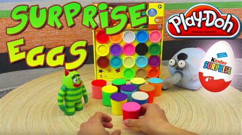 Surprise Play Doh Eggs Unboxing Youtube