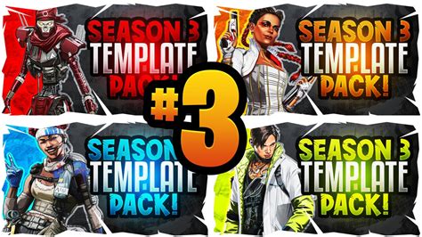 Apex Legends Youtube Thumbnail Template Pack 3 Seas