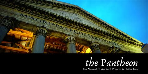 Roman Architecture Pantheon Architecture