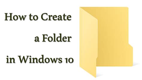 How To Create A New Folder In Windows 10 Youtube