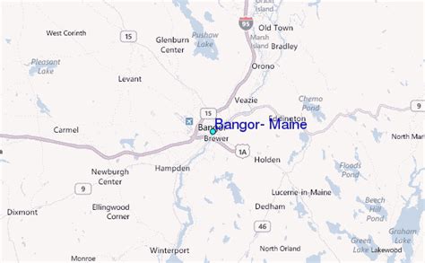 Map Of Bangor Maine And Surrounding Area China Map Tourist Destinations