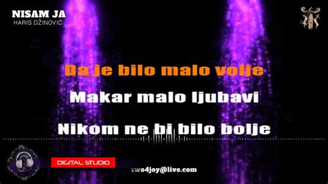 Nisam Ja Karaoke Version With Lyrics Youtube
