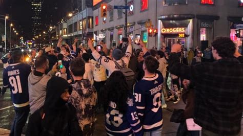 Craziest Feeling Of My Life Toronto Maple Leafs Fans Celebrate 1st