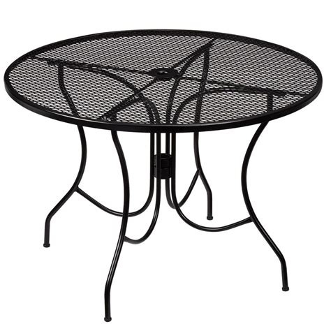 What are the shipping options for metal patio tables? Hampton Bay Nantucket Round Metal Outdoor Dining Table-8243000-0105157 - The Home Depot
