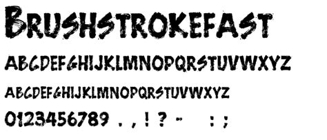 Brushstrokefast Font Script Brush