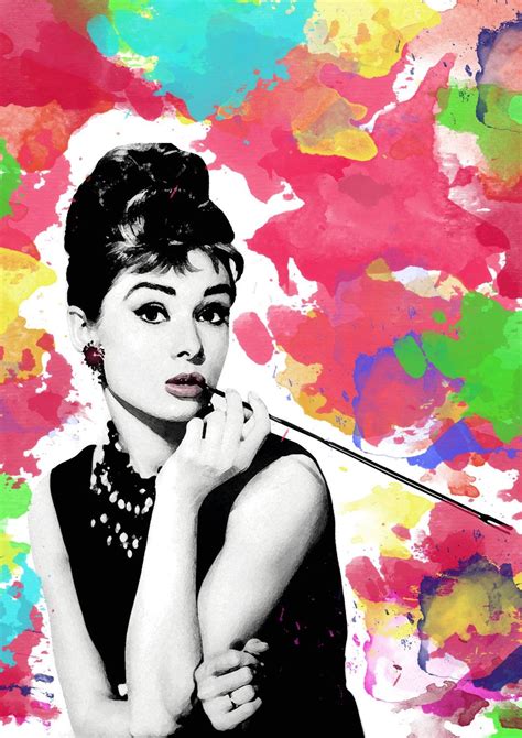 Audrey Hepburn Audrey Hepburn Arte Art Pop Pinturas De Arte Popular