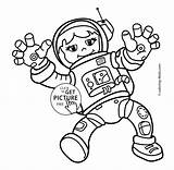 Space Coloring Printable Spaceman Astronaut Coloringhome sketch template