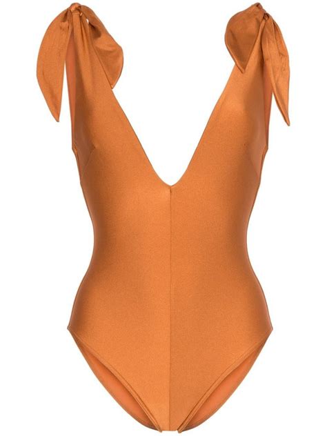 Zimmermann Honour Deep V Neck Swimsuit About Icons