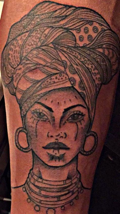 Black Queen Tattoo African Queen Tattoo African Warrior Tattoos Queen Tattoo