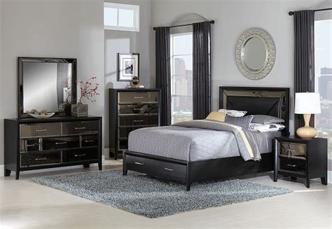 Bedroom set with bed storage by roundhill furniture. American Signature Furniture - Miramar II Bedroom ...