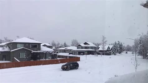 Record Snowfall Today In Anchorage Alaska Youtube