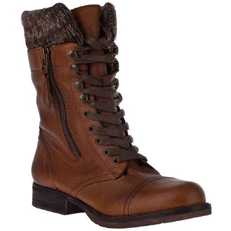 Steve Madden Shoes Jaax Lace Up Boot Cognac Leather Found On