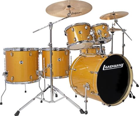 Ludwig Element Evolution Lcee6220 6 Piece Complete Drum Set With