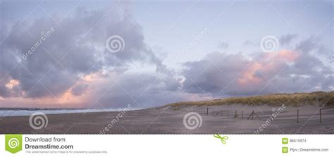 Dunes At The Dutch Coast In Panorama Stock Photo Image Of Landscape