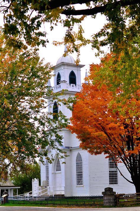 Autumn Church By Memoriesdonewonderfully Photography Photo 13530945