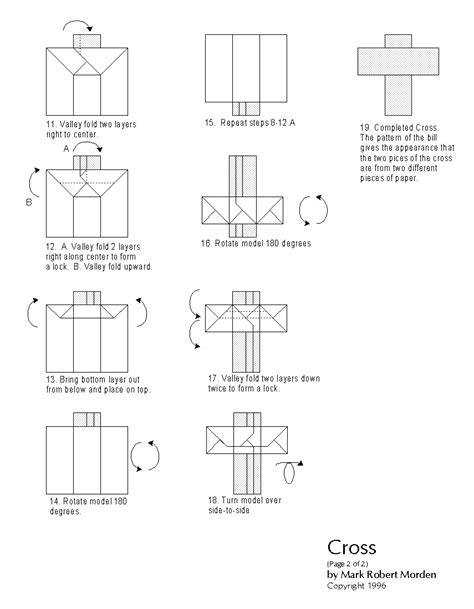 Dollar Bill Cross By Mr Morden Dollar Bill Origami Free Instructions