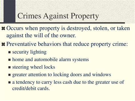 Ppt Chapter 10 Crimes Against Property Powerpoint Presentation Free
