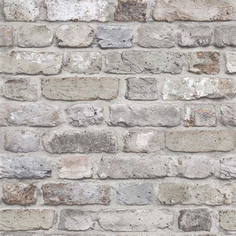 Grandeco Facade Brick Pastel Paste The Wall Wallpaper Brick Wall