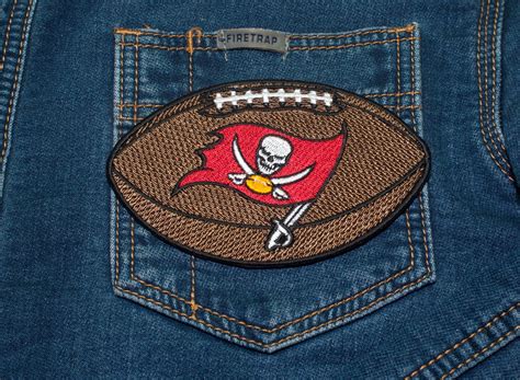 Embroidered Patch Tampa Bay Buccaneers Ball 100 Etsy