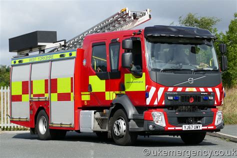 Yj67 Uwy West Yorkshire Fire And Rescue Service Volvo Fl Emergency