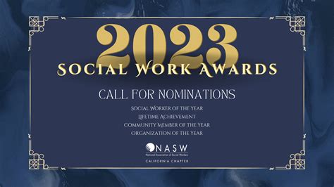 2023 Statewide Social Work Awards Call For Nominations · Naswcanewsorg