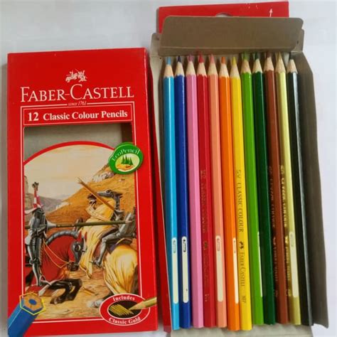 Jual Pensil Warna Faber Castell Isi 12 Warna Panjang Shopee Indonesia