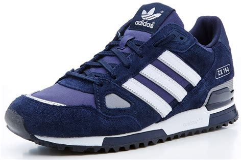 Adidas Originals Męskie Buty Sportowe Zx 750 Zamszowe Granatowe I Białe